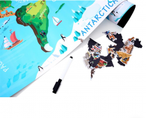 Ormond Magnetic World Map Wall Sticker