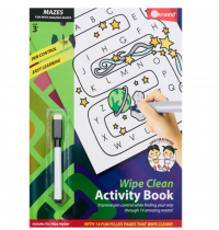 Ormond A4 14pg Wipe Clean Activity Book - Mazes