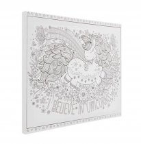 Icon 300x250mm Colour My Canvas - Believe In Unicorns