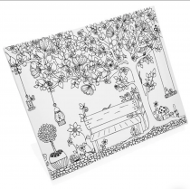 Icon 300x250mm Colour My Canvas - Garden Bench