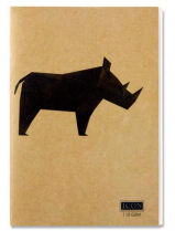 Icon A6 80pg 110gsm Kraft Sketch Book Animalia Design 4 Asst.
