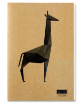 Icon A6 80pg 110gsm Kraft Sketch Book Animalia Design 4 Asst.