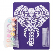 Icon Paint With Dots - Elephant