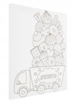 Icon 300x250mm Colour My Canvas - Sweets