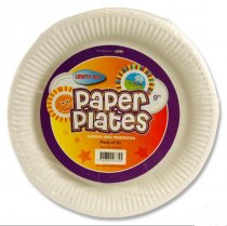 Crafty Bitz Pkt.50 9″ Paper Plates