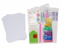 Icon Craft Pkt.5 Crystal Art Card Kits - Happy Birthday