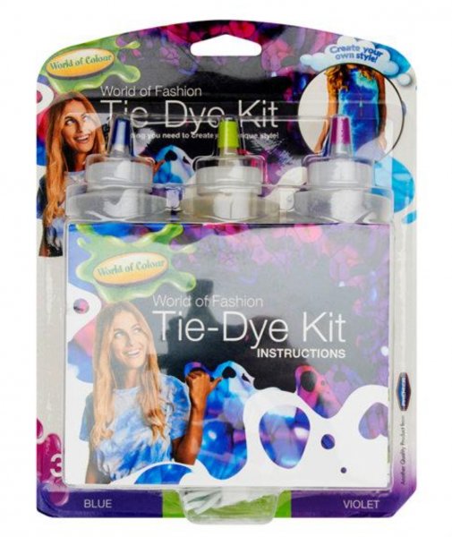 Woc Tie-dye Kit - Blue/lime/violet