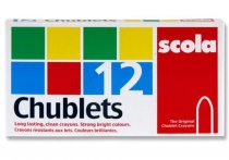 Scola Box 12 Chublets - Crayons