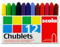 Scola Box 12 Chublets - Crayons