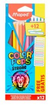 Color'peps Pkt.12 Colouring Pencils & Labels