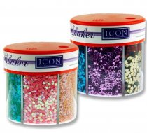 Icon Craft 50g 6 Part Glitter Shaker -Pastels