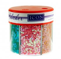 Icon Craft 50g 6 Part Glitter Shaker -Pastels