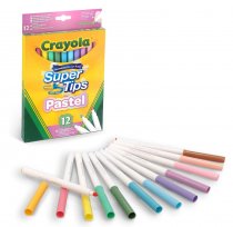 Crayola super tips 12pkm- Pastel