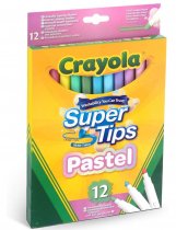 Crayola super tips 12pkm- Pastel