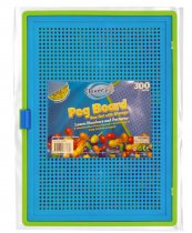 Clever Kidz Peg Board Box Set With Storage
