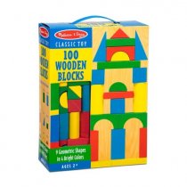 Melissa and Doug 100 Wood Blocks Pack
