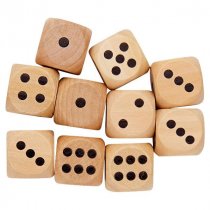 Clever Kidz Pkt.10 Wooden Dice
