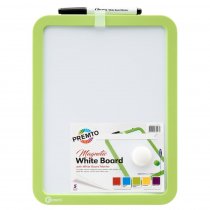 Premto Magnetic Dry Wipe Whiteboard With Dry Wipe Marker 5 Colours