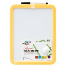 Premto Magnetic Dry Wipe Whiteboard With Dry Wipe Marker 5 Colours
