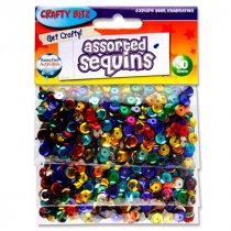 Crafty Bitz 30g Pack Assorted Sequins