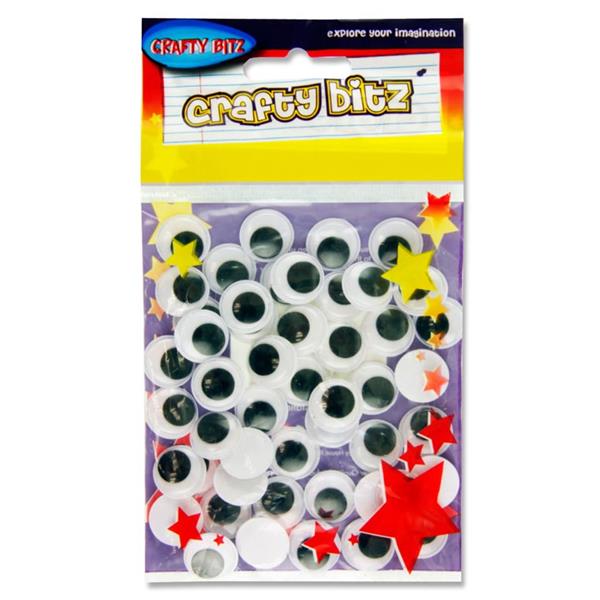 Crafty Bitz Pkt.50 Wiggle Goggly Eyes