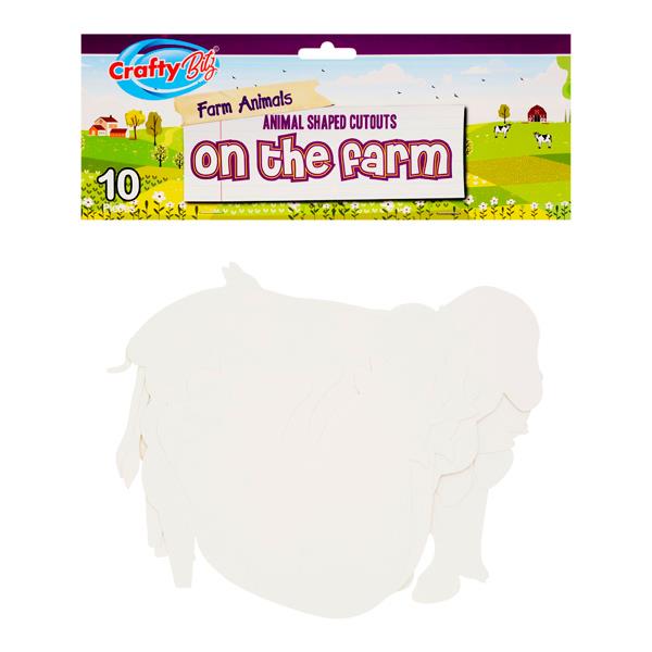 Crafty Bitz Pkt.10 Cutouts - Farm Animals