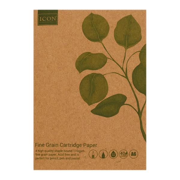 Icon Green A6 80pg 110gsm Kraft Sketch Book