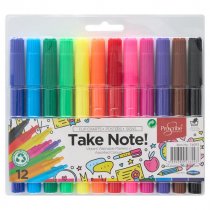 Pro:scribe Pkt.12 Washable Jumbo Markers