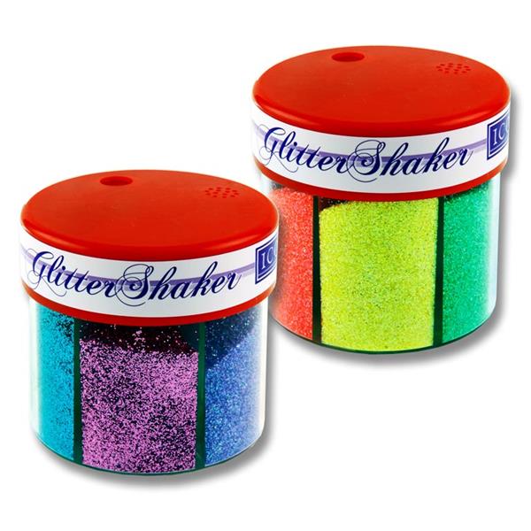 Icon 6 Part Glitter Shaker Cdu - Neon