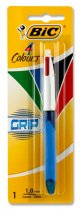 BIC 4 COLOUR BALLPOINT PEN - GRIP (CARDED)