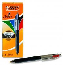 BIC 4 COLOURS GRIP PRO BALLPOINT PEN
