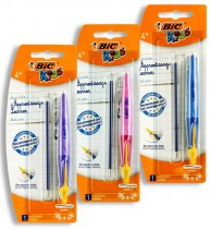 * BIC KIDS LEARNER BALLPOINT PEN TWIST - CARDED 3 ASST.