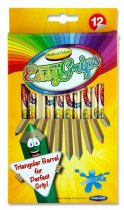 WOC BOX 12 JUMBO TRIANGLE EASY GRIPS COLOUR PENCILS