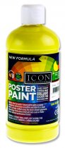 ICON POSTER PAINT 500ml - LEMON YELLOW