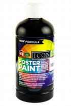 ICON POSTER PAINT 500ml - BLACK