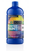 ICON POSTER PAINT 500ml - ULTRAMARINE BLUE