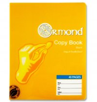 ORMOND 40pg DURABLE COVER BLANK COPY BOOK