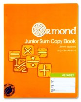 ORMOND 40pg DURABLE COVER 20mm Sq JUNIOR SUM COPY