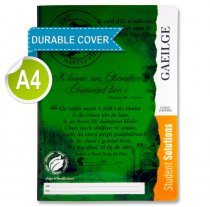 STUDENT SOLUTIONS A4 120pg DURABLE COVER MANUSCRIPT BOOK - IRISH