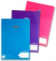 PREMIER PKT.3 A4 120pg DURABLE COVER MANUSCRIPT BOOK - TANG