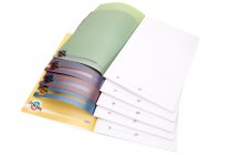 PREMTO PKT.5 A4 120pg DURABLE COVER MANUSCRIPT BOOK - 5 ASST.