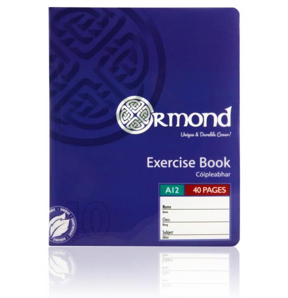 ORMOND 40pg A12 DURABLE COVER COPY BOOK