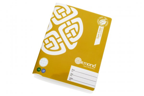 ORMOND 120pg C3 DURABLE COVER SUM COPY BOOK