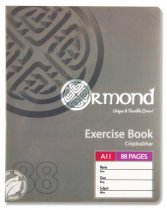 ORMOND PKT.5 A11 88pg DURABLE COVER COPY BOOK - BRIGHT