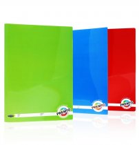 PREMTO A4 160pg DURABLE COVER MANUSCRIPT BOOK S1 3 ASST.