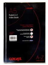 CONCEPT A5 192pg A-Z INDEX BOOK
