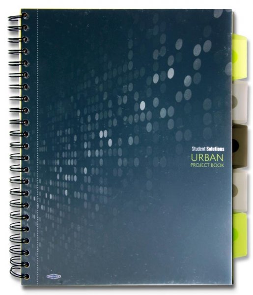 STUDENT SOLUTIONS A4 250pg PP 5 SUBJECT PROJECT BOOK URBAN 3 ASST