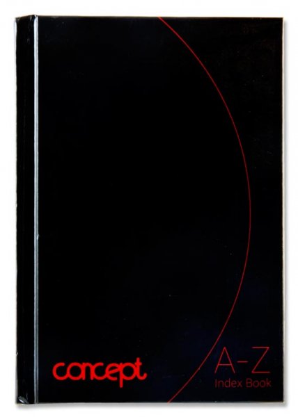 CONCEPT A6 192pg A-Z INDEX BOOK