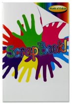 WOC A4 60pg SCRAPBOOK 5 ASST COLOUR PAGES