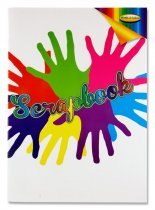 WOC A3 60pg SCRAPBOOK ASST COLOUR PAGES